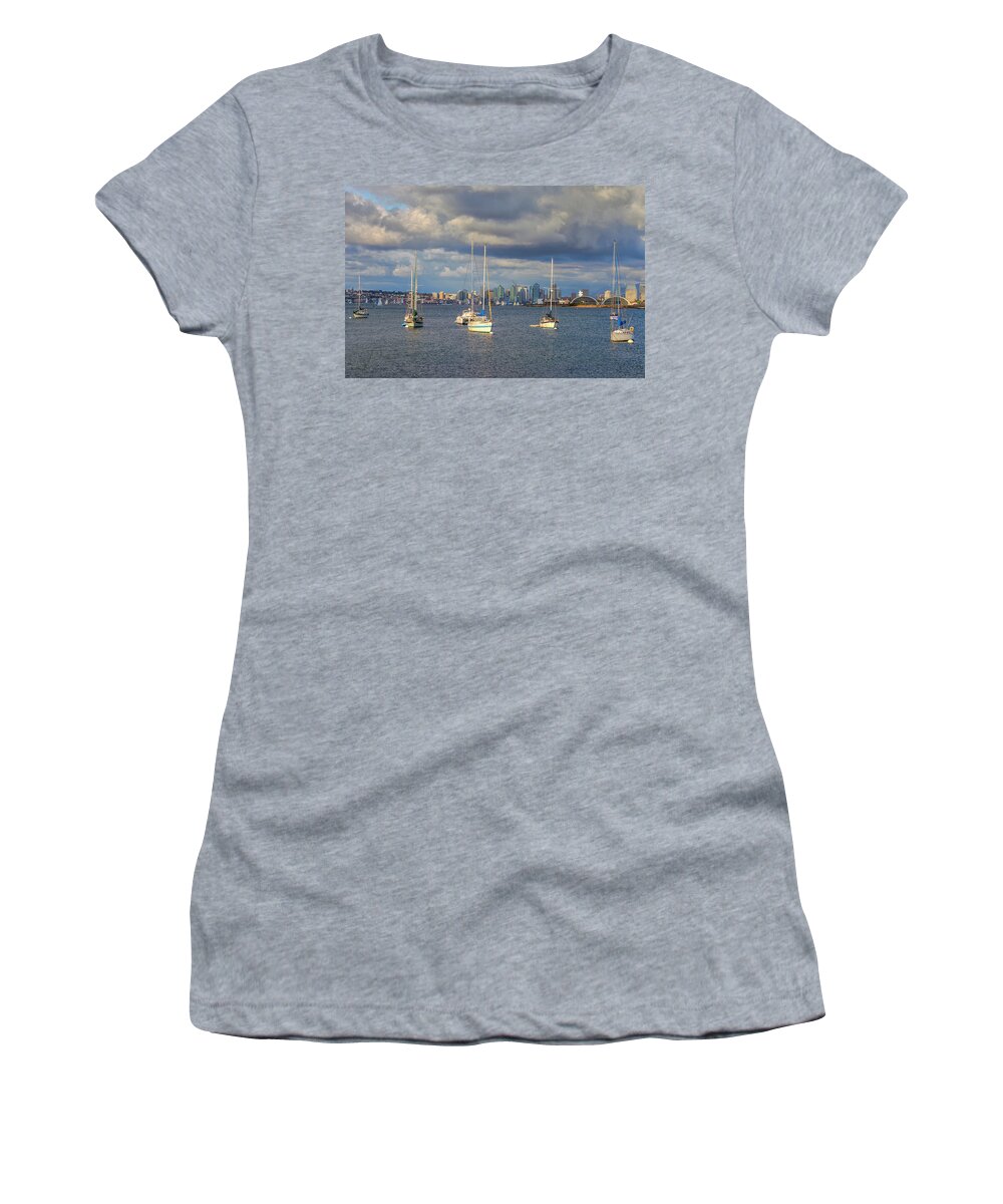 San Diego Women's T-Shirt featuring the photograph At Rest by Joseph S Giacalone
