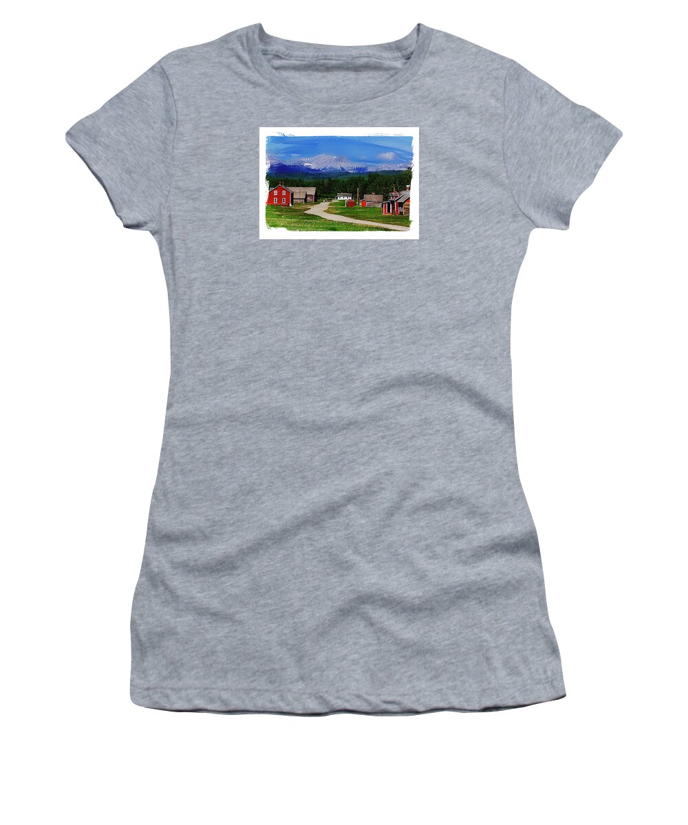 Bar-u Women's T-Shirt featuring the photograph Bar U Historic Ranch #2 by Margie Wildblood