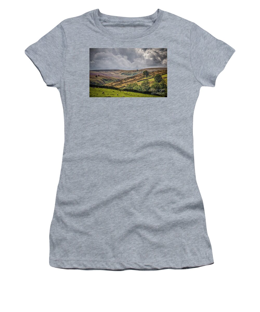 Airedale Women's T-Shirt featuring the photograph Bronte Walk by Mariusz Talarek