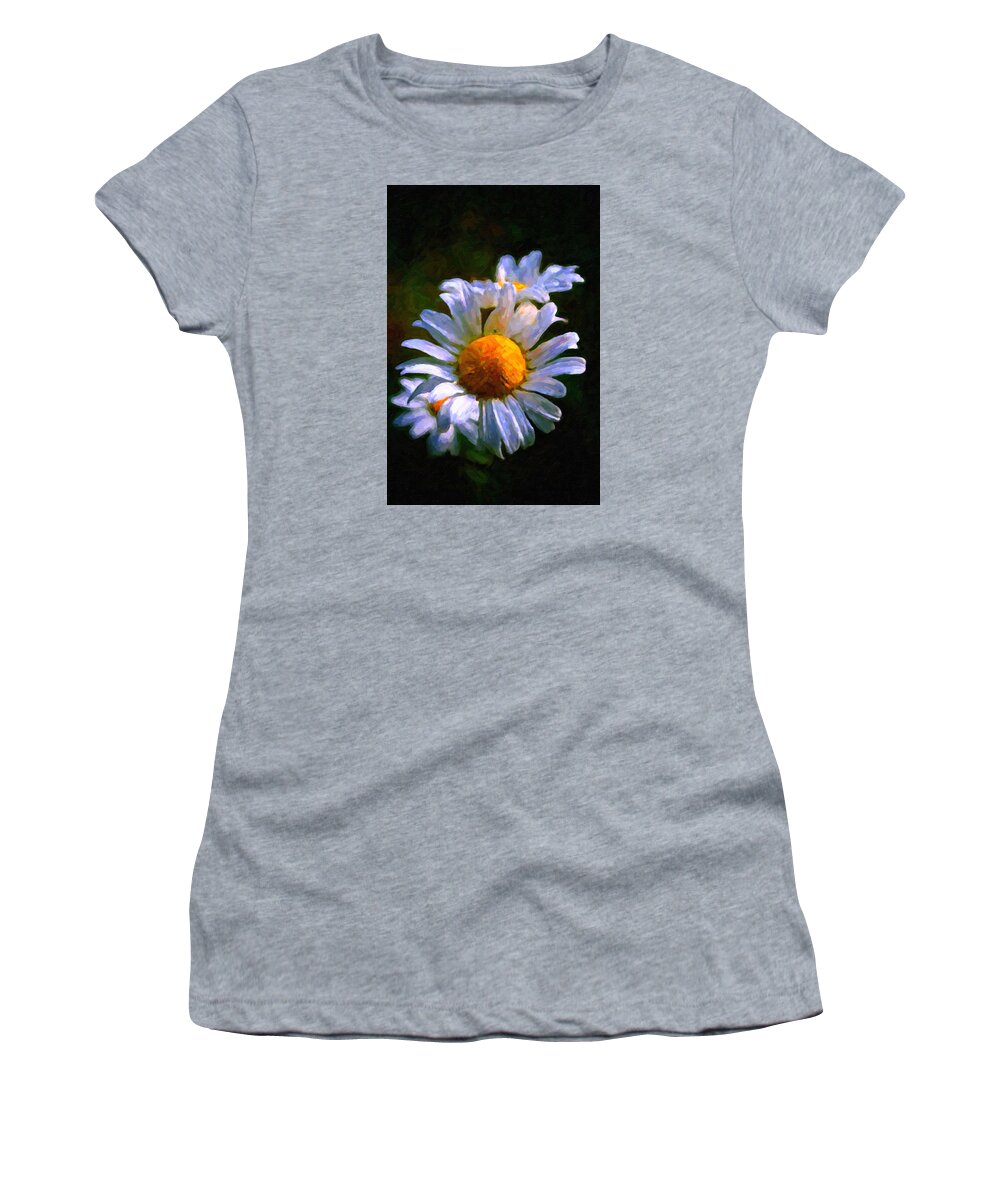 Daisy Women's T-Shirt featuring the painting Daisy #2 by Prince Andre Faubert