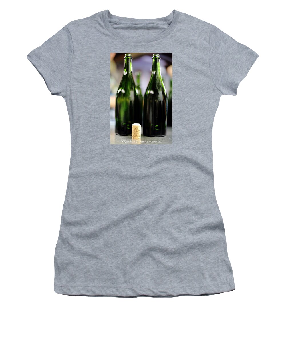 Henke Winery Sparkling Champagne Women's T-Shirt featuring the photograph Henke Winery Sparkling Champagne #2 by PJQandFriends Photography