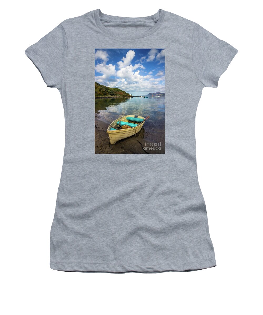 Boat Wales Women's T-Shirt featuring the photograph Morfa Nefyn #2 by Ian Mitchell