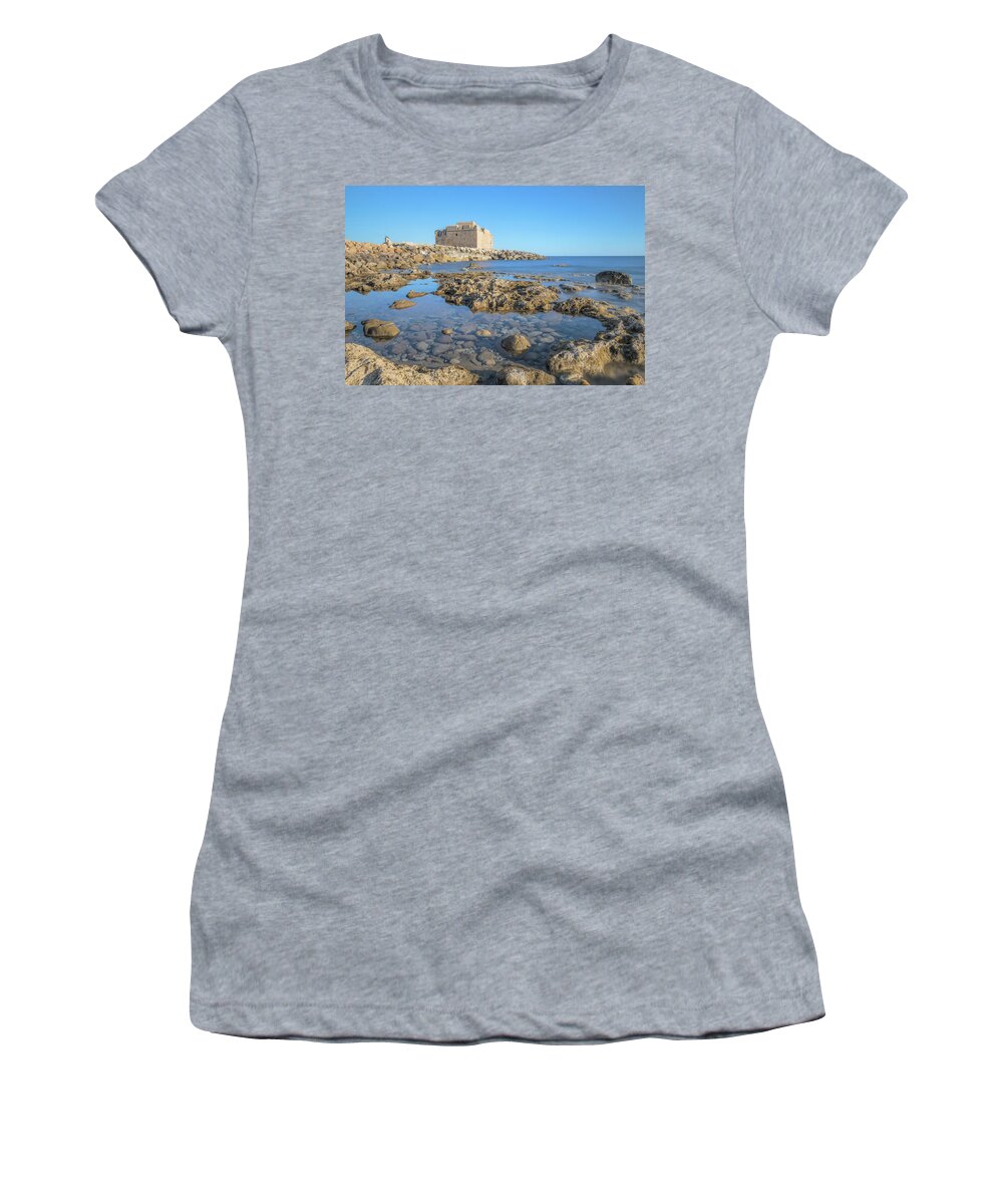 Paphos Castle Women's T-Shirt featuring the photograph Paphos - Cyprus #2 by Joana Kruse