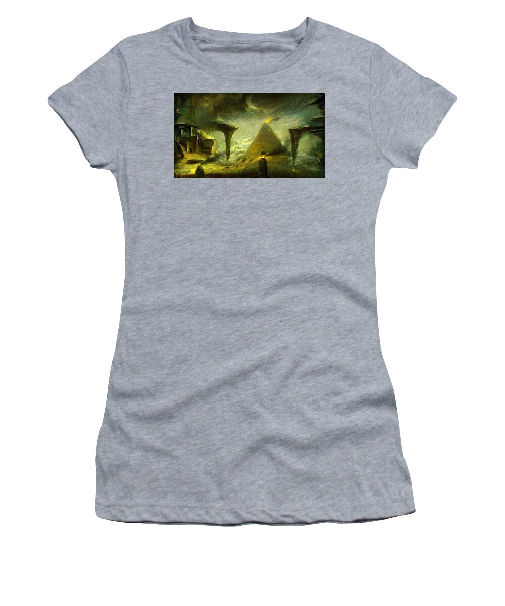 Place Women's T-Shirt featuring the digital art Place #2 by Maye Loeser