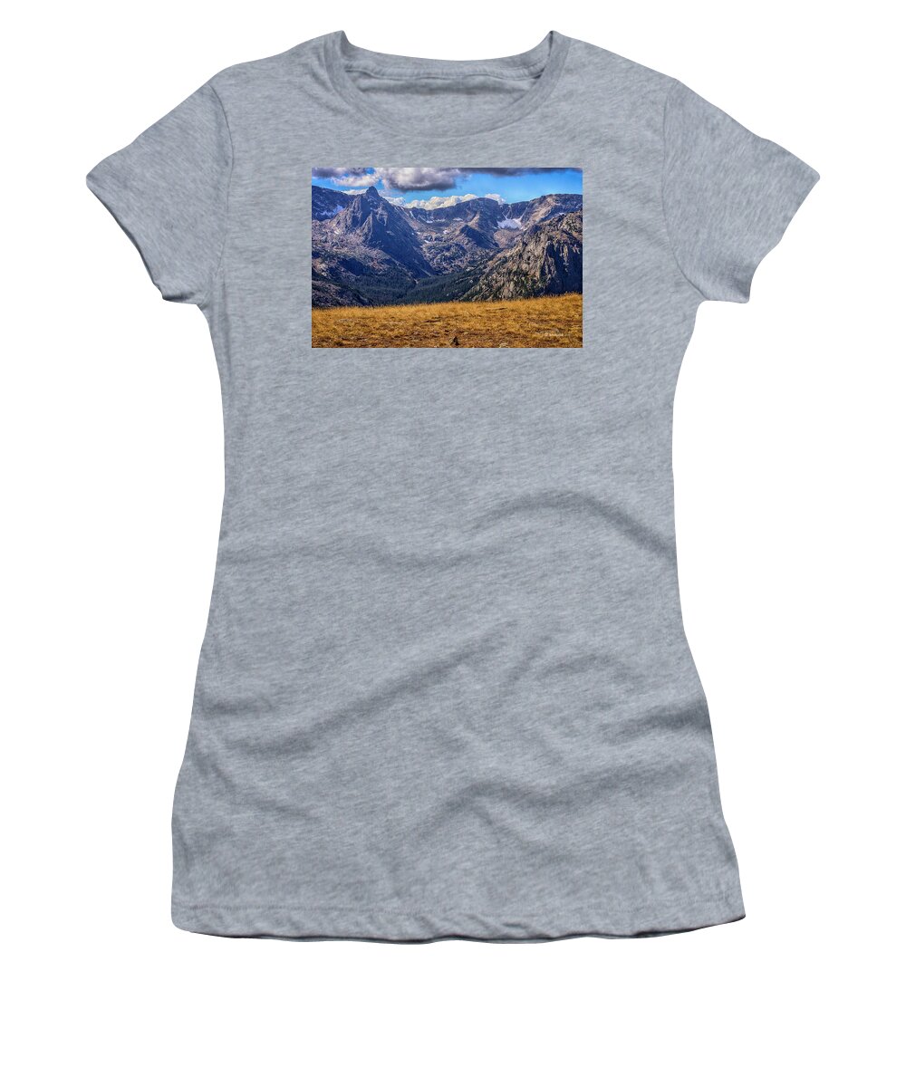  Women's T-Shirt featuring the photograph Rocky Mountain national park colorado #2 by Paul Vitko