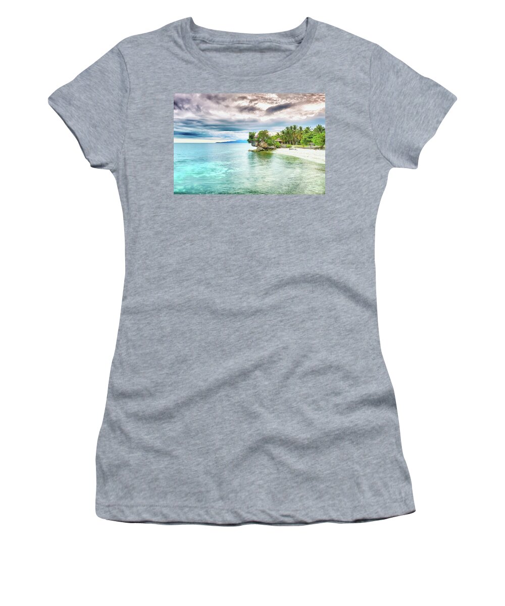 Beach Women's T-Shirt featuring the photograph Sea #2 by MotHaiBaPhoto Prints