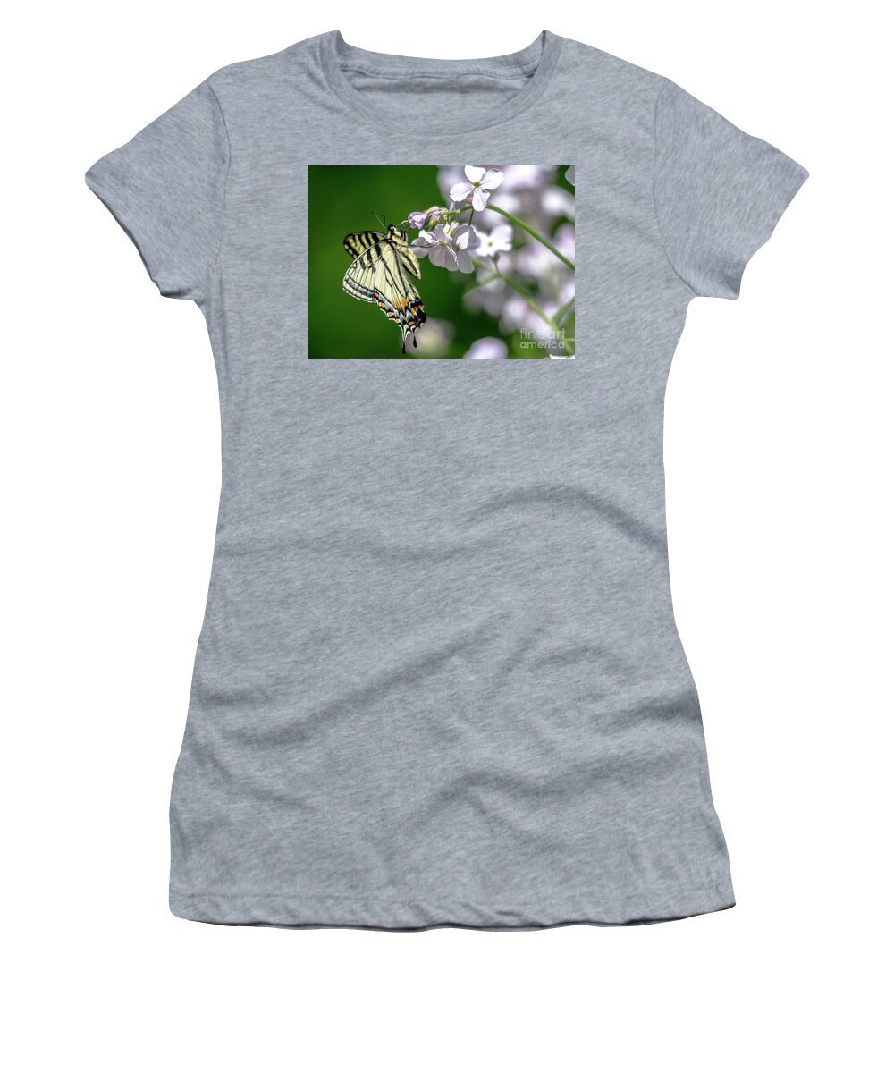 Cheryl Baxter Photography Women's T-Shirt featuring the photograph Swallowtail Butterfly #2 by Cheryl Baxter