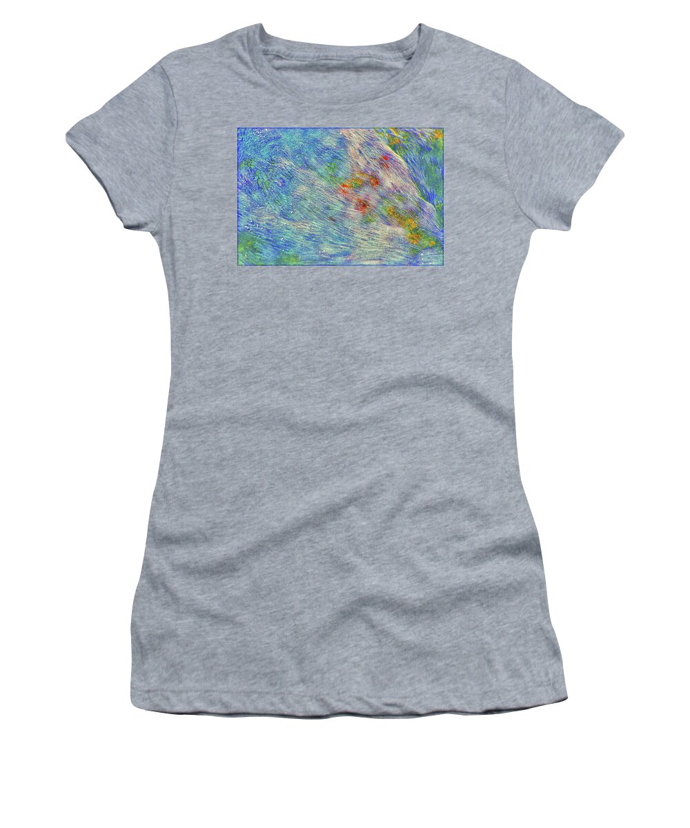 Paintings Women's T-Shirt featuring the digital art 27- Flow by Joseph Keane