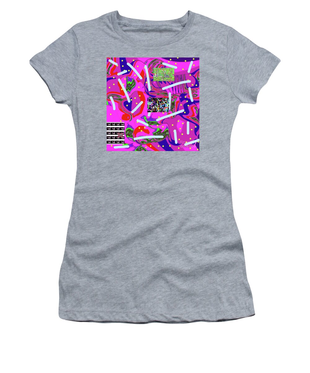 Walter Paul Bebirian Women's T-Shirt featuring the digital art 3-8-2015abcd by Walter Paul Bebirian