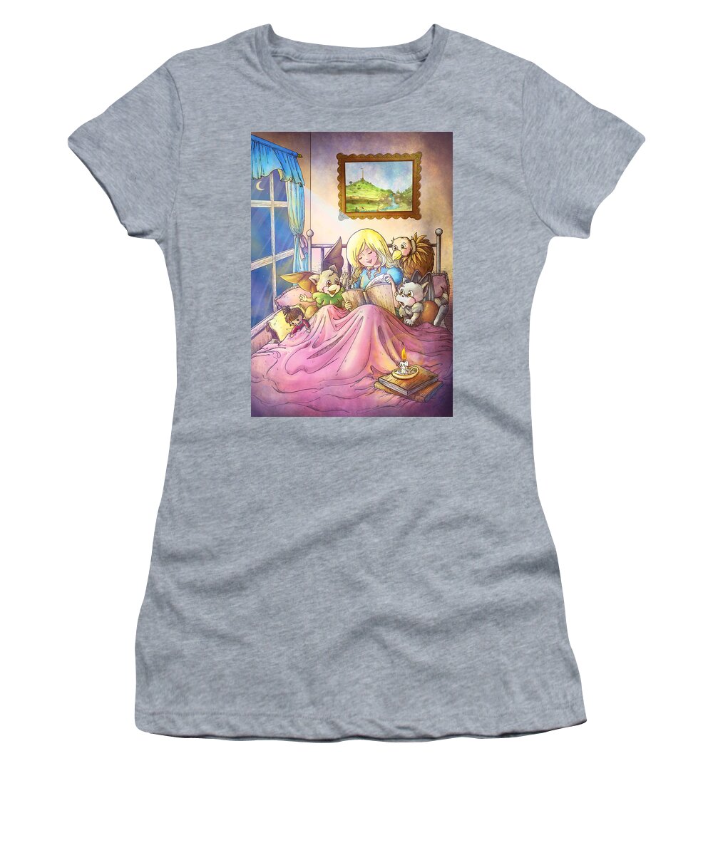 1860 Women's T-Shirt featuring the painting Sweet Dreams 2 by Reynold Jay