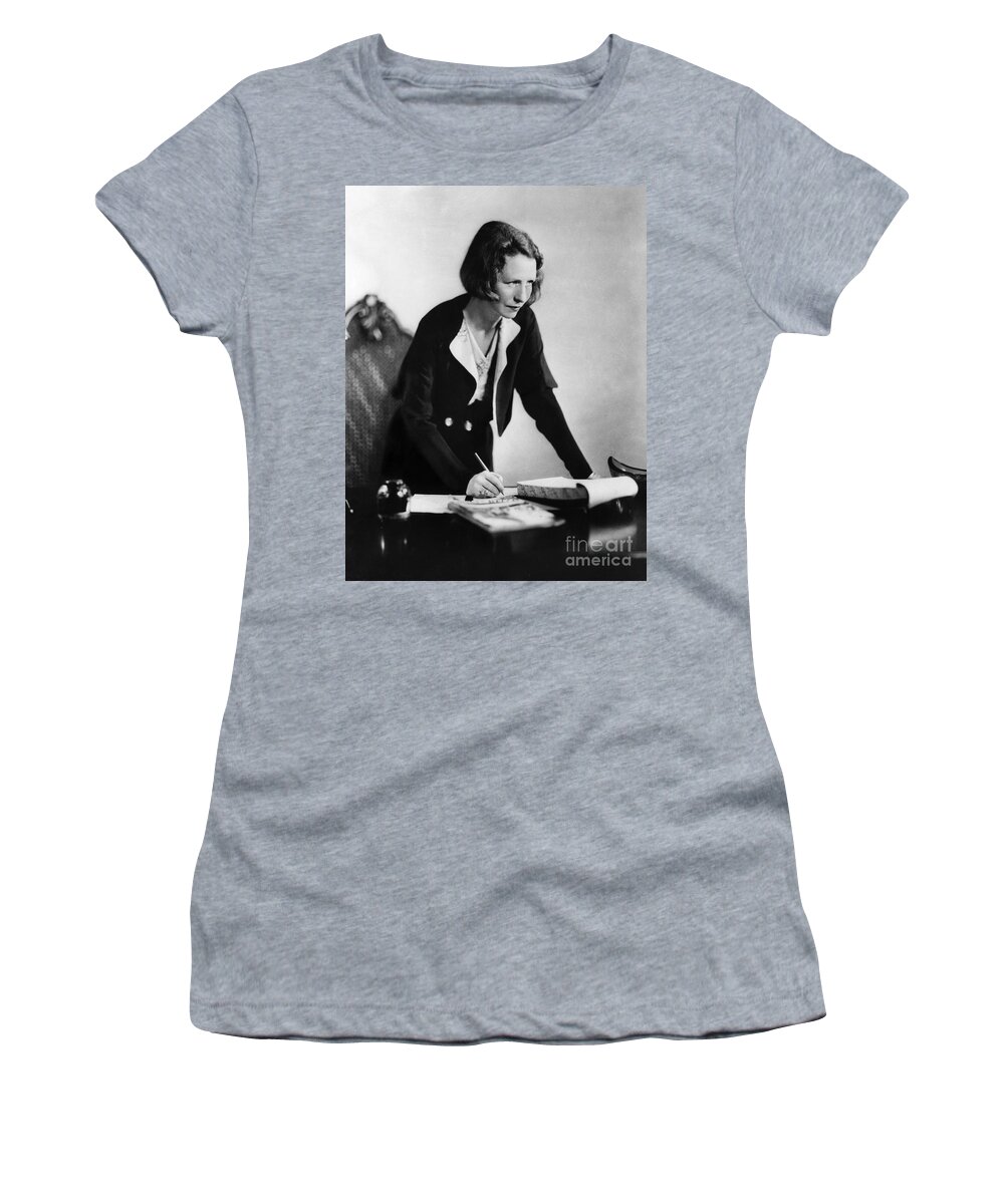 1933 Women's T-Shirt featuring the photograph Edna St. Vincent Millay #5 by Granger