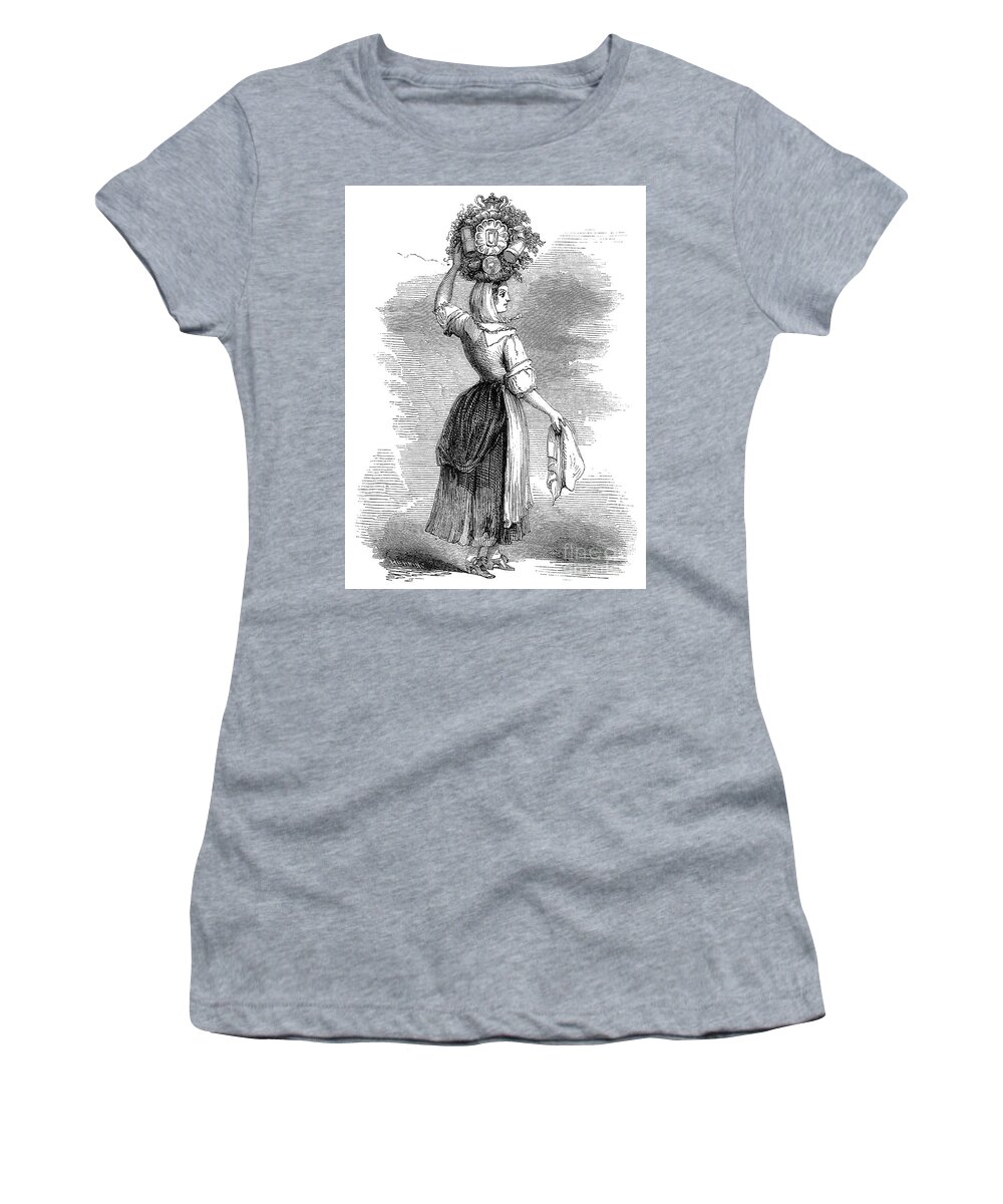 1861 Women's T-Shirt featuring the drawing MAYHEW, LONDON, c1861. #3 by Granger