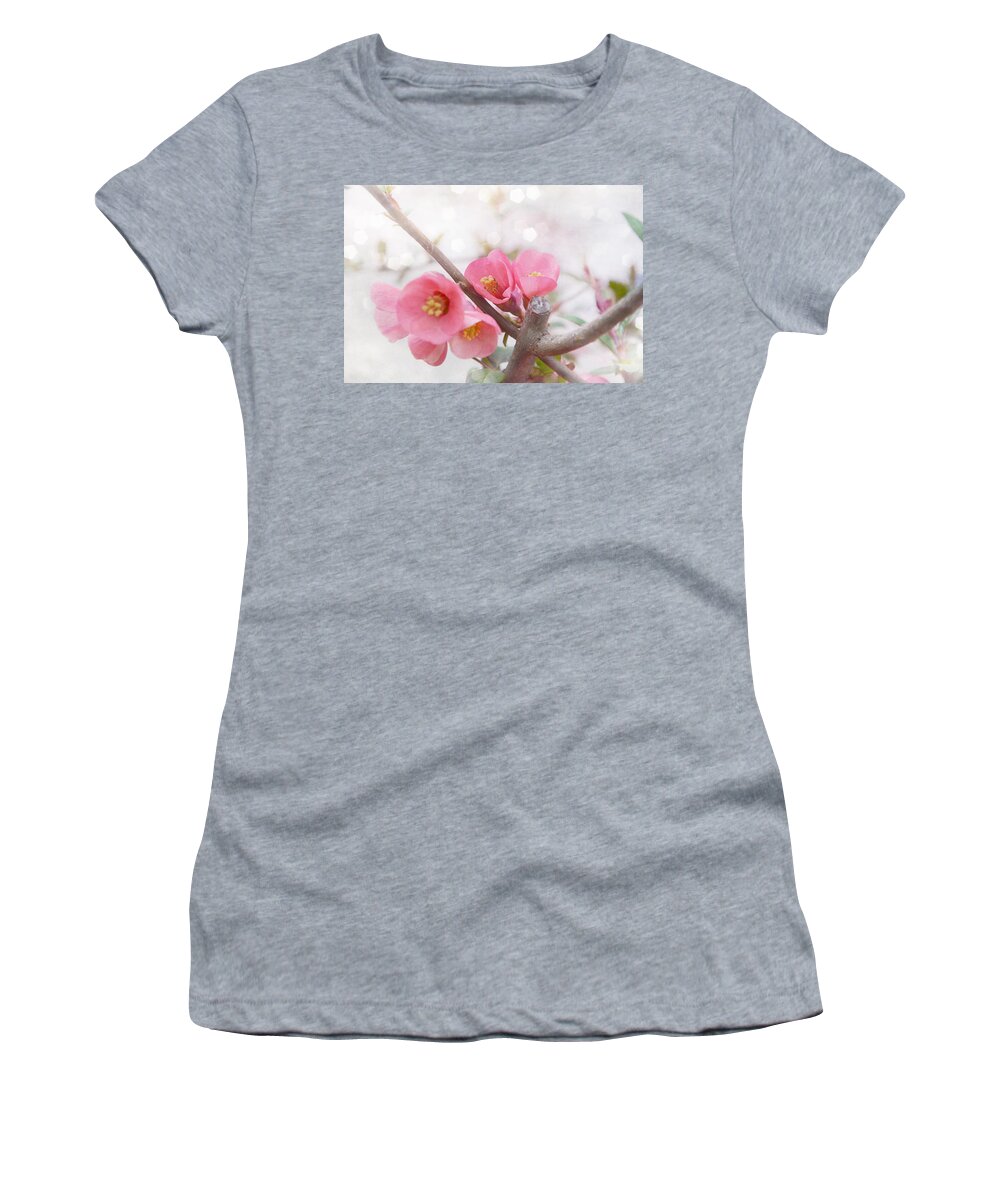 Pink Women's T-Shirt featuring the photograph Pink Flower #3 by Gordana Stanisic