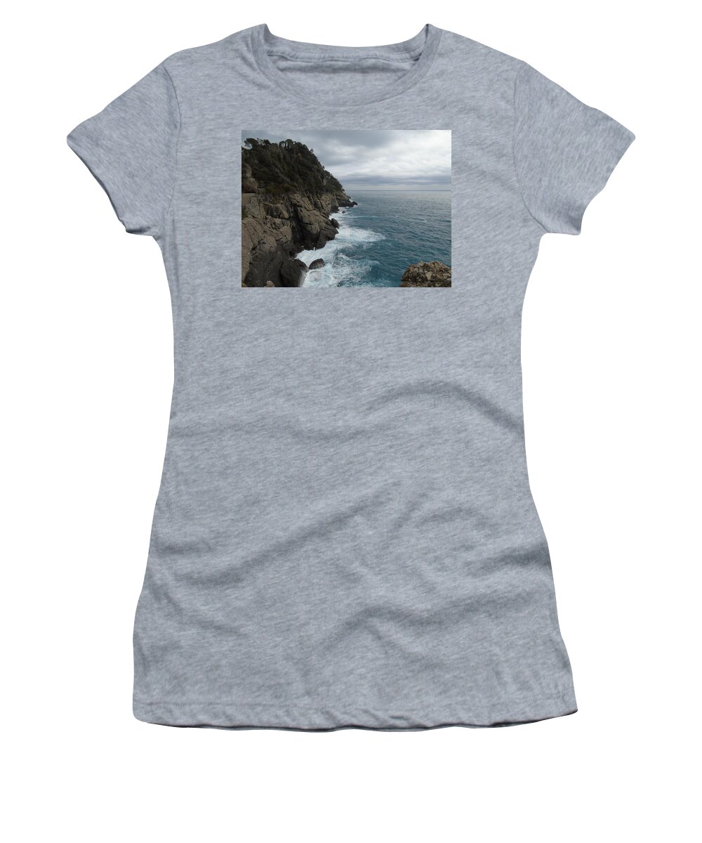 Portofino Women's T-Shirt featuring the photograph Seaside #3 by Yohana Negusse