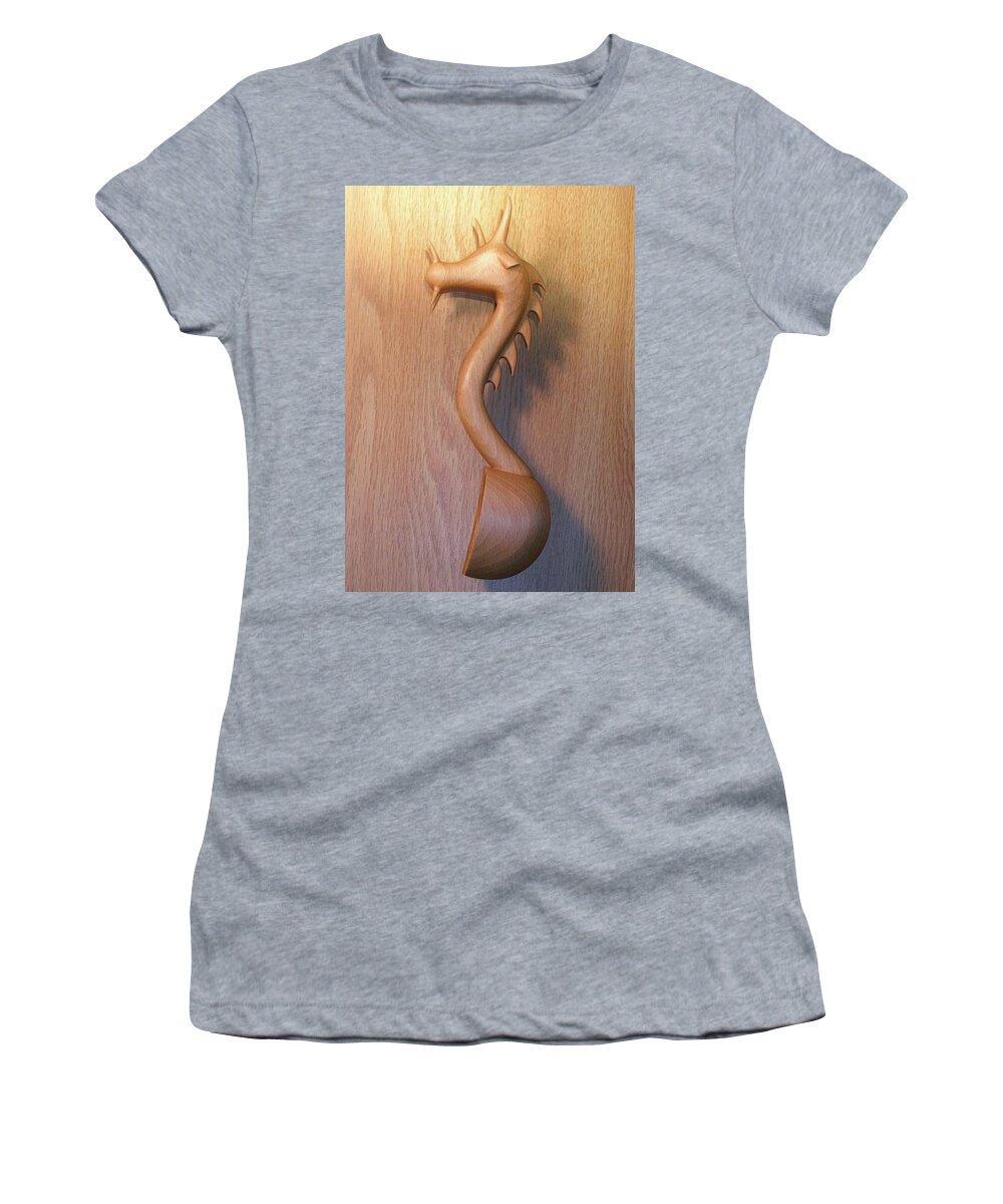 Welsh Spoon Women's T-Shirt featuring the sculpture Welsh Spoon #3 by Jack Harries