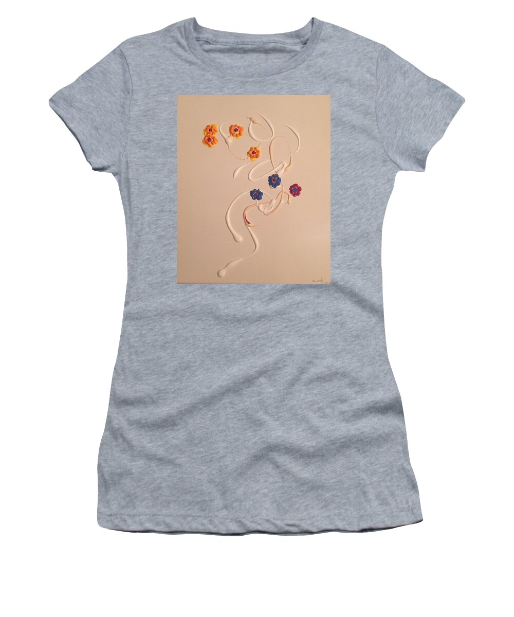  Women's T-Shirt featuring the photograph 30x40 Colours in Bloom by Mariana Hanna