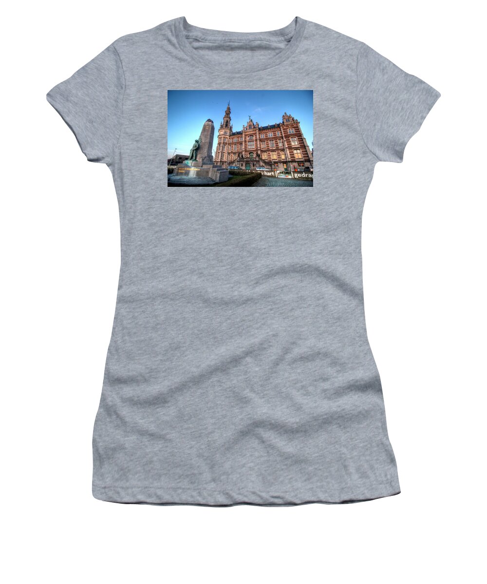 Antwerp Belgium Women's T-Shirt featuring the photograph Antwerp BELGIUM #31 by Paul James Bannerman