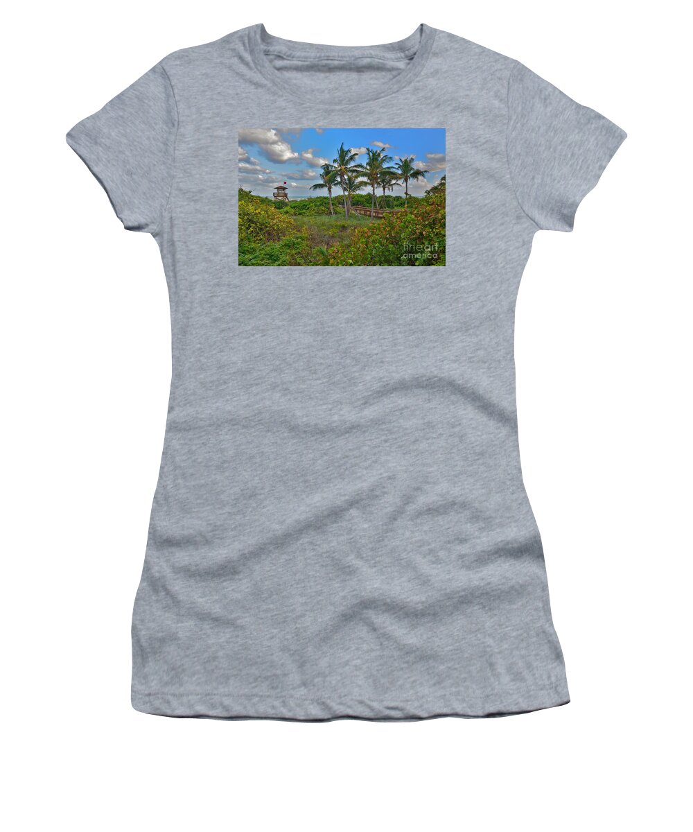 Ocean Reef Park Women's T-Shirt featuring the photograph 35- Paradise Found by Joseph Keane