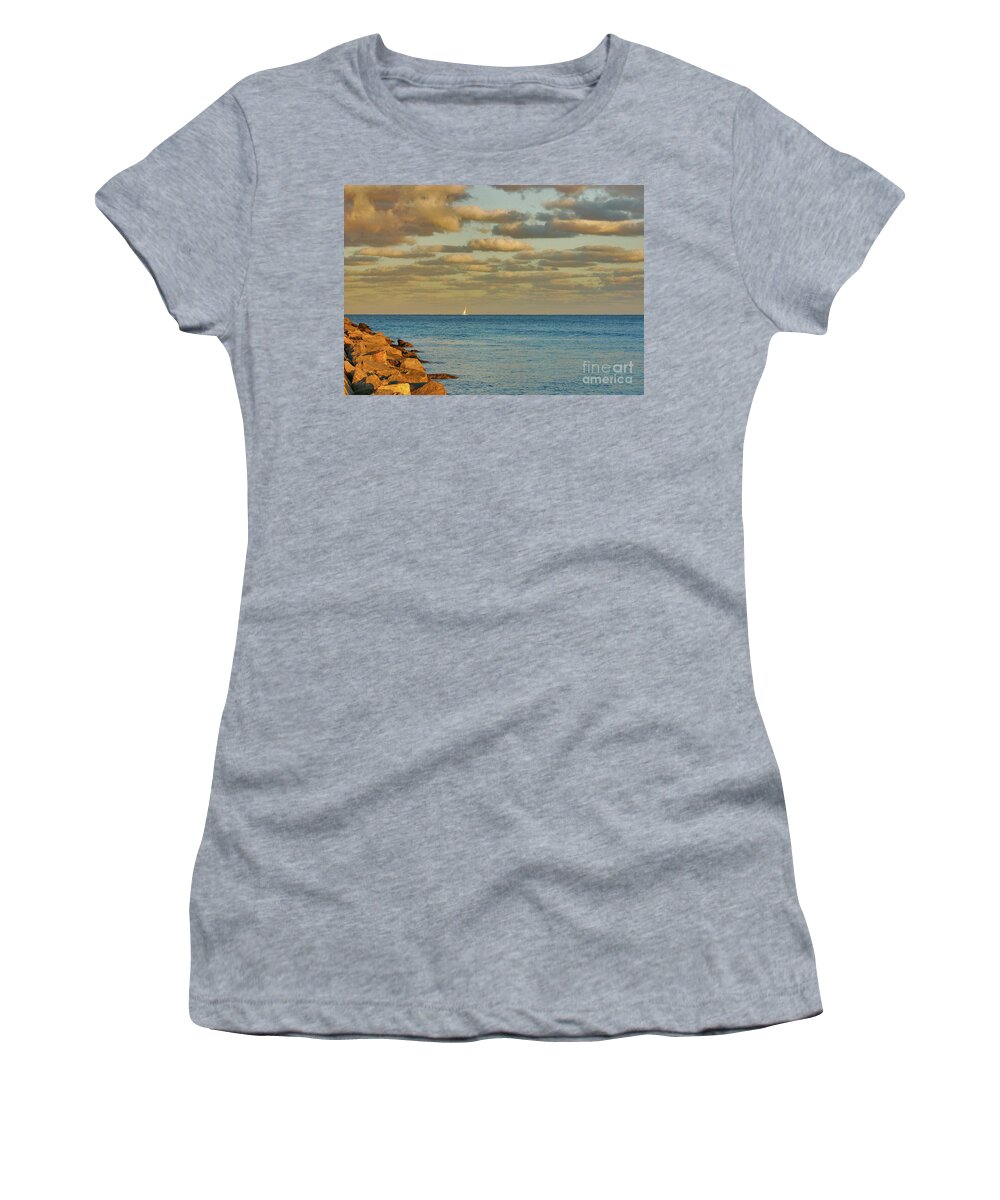 Singer Island Women's T-Shirt featuring the photograph 35- Smooth Transition by Joseph Keane