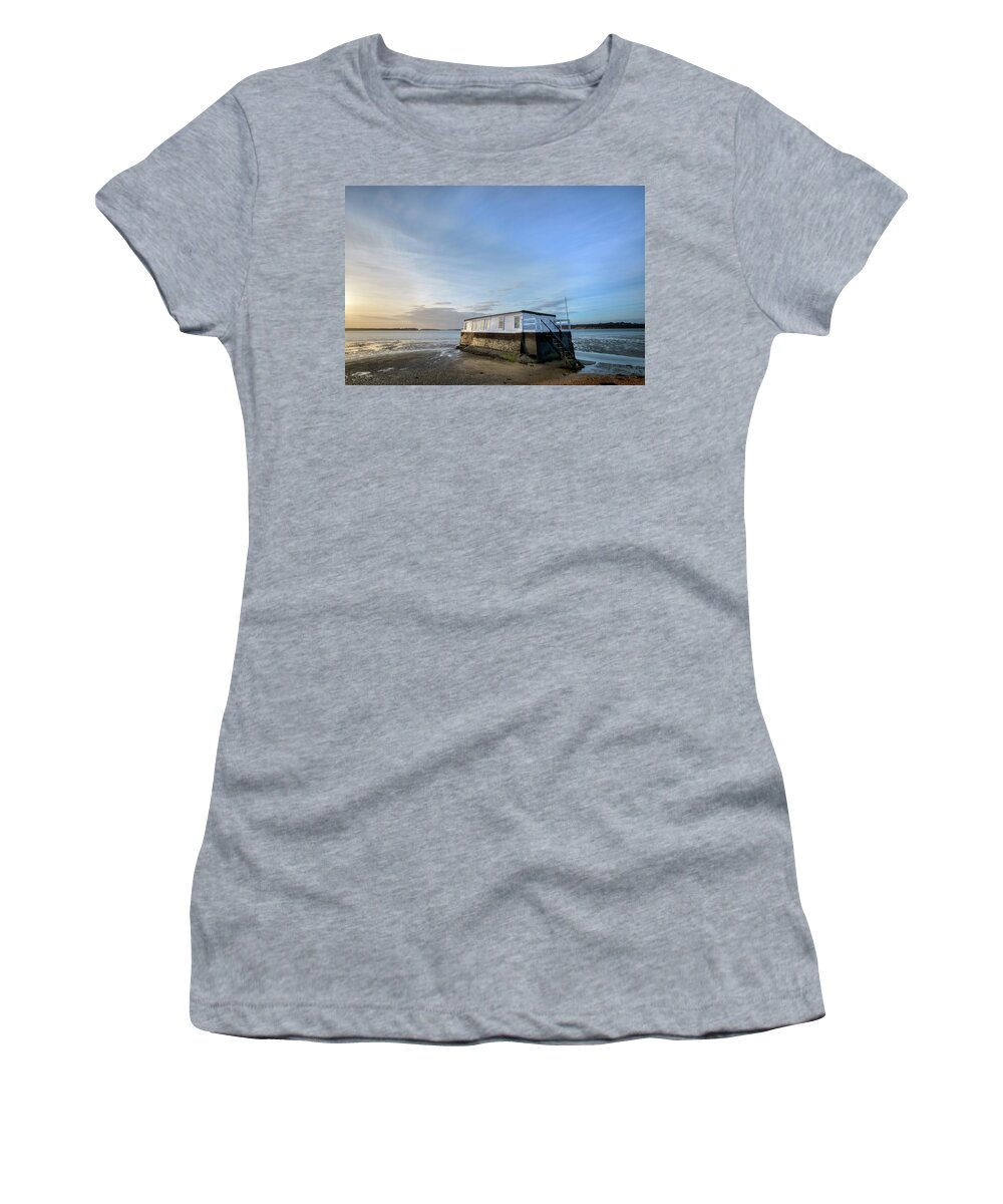 House Boat Women's T-Shirt featuring the photograph Studland - England #4 by Joana Kruse