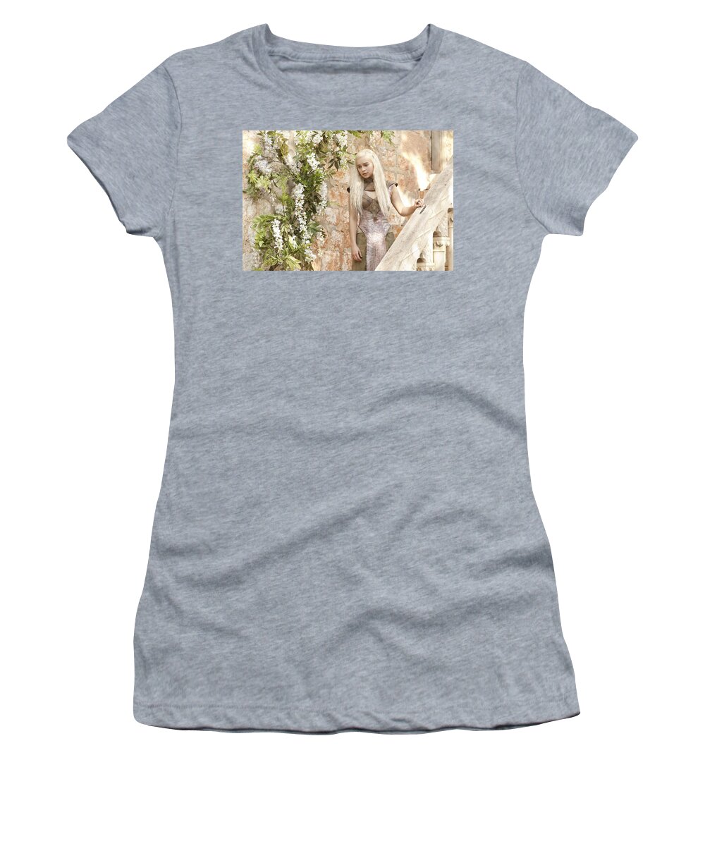Game Of Thrones Women's T-Shirt featuring the digital art Game Of Thrones #41 by Super Lovely