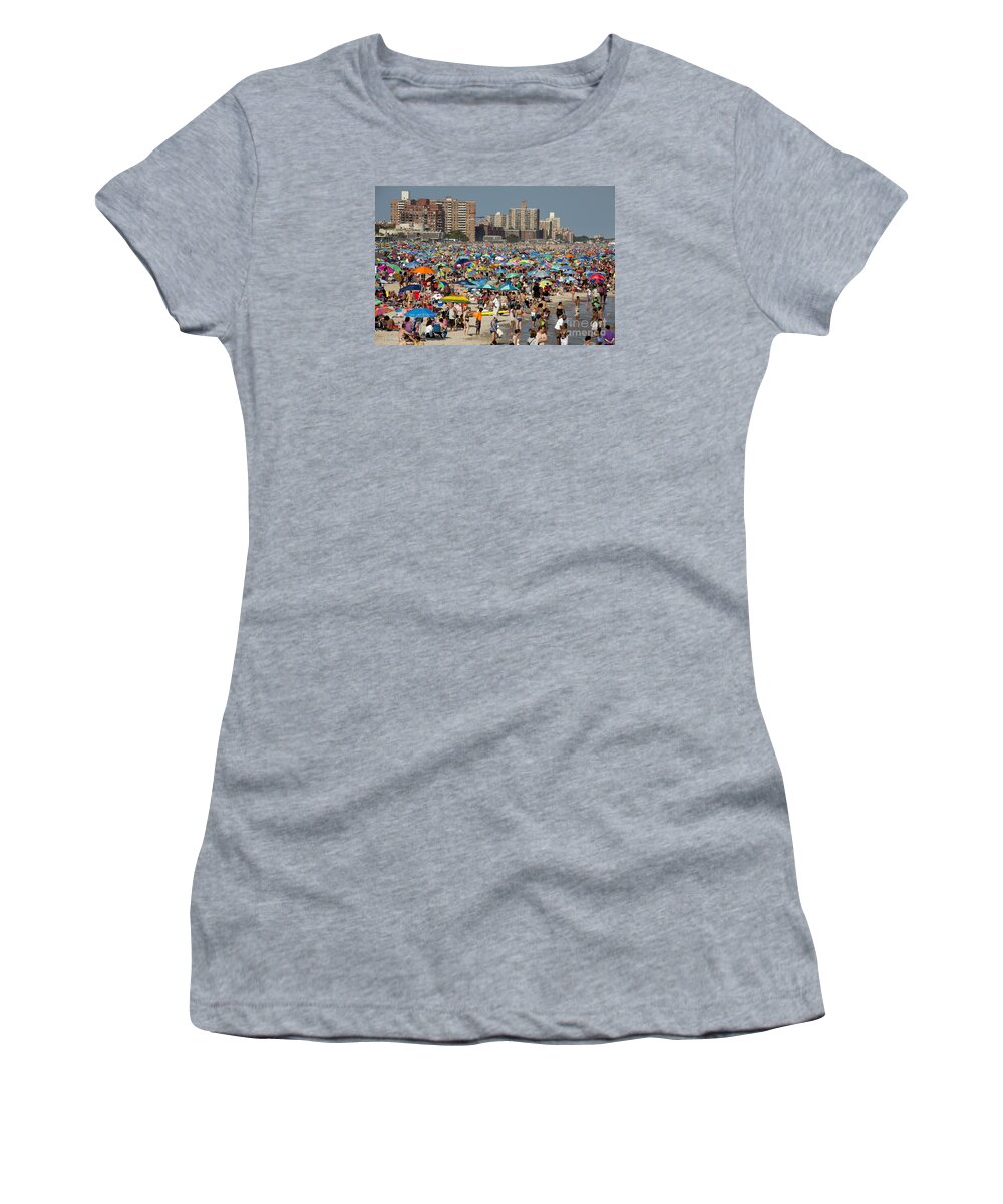 Coney Island Women's T-Shirt featuring the photograph Coney Island - New York City #5 by Anthony Totah