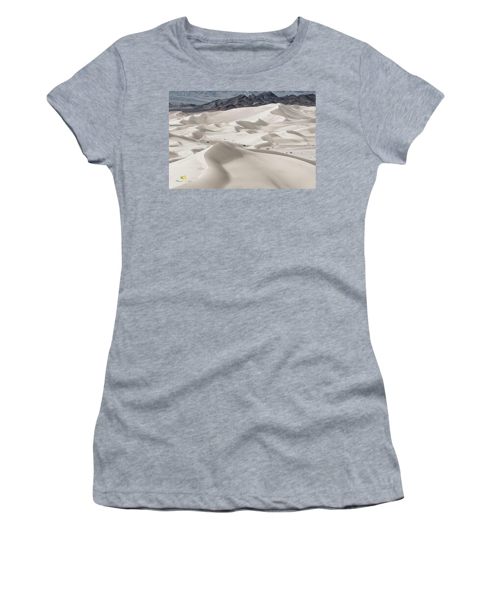 Aerial Shots Women's T-Shirt featuring the photograph Dumont Dunes 5 by Jim Thompson