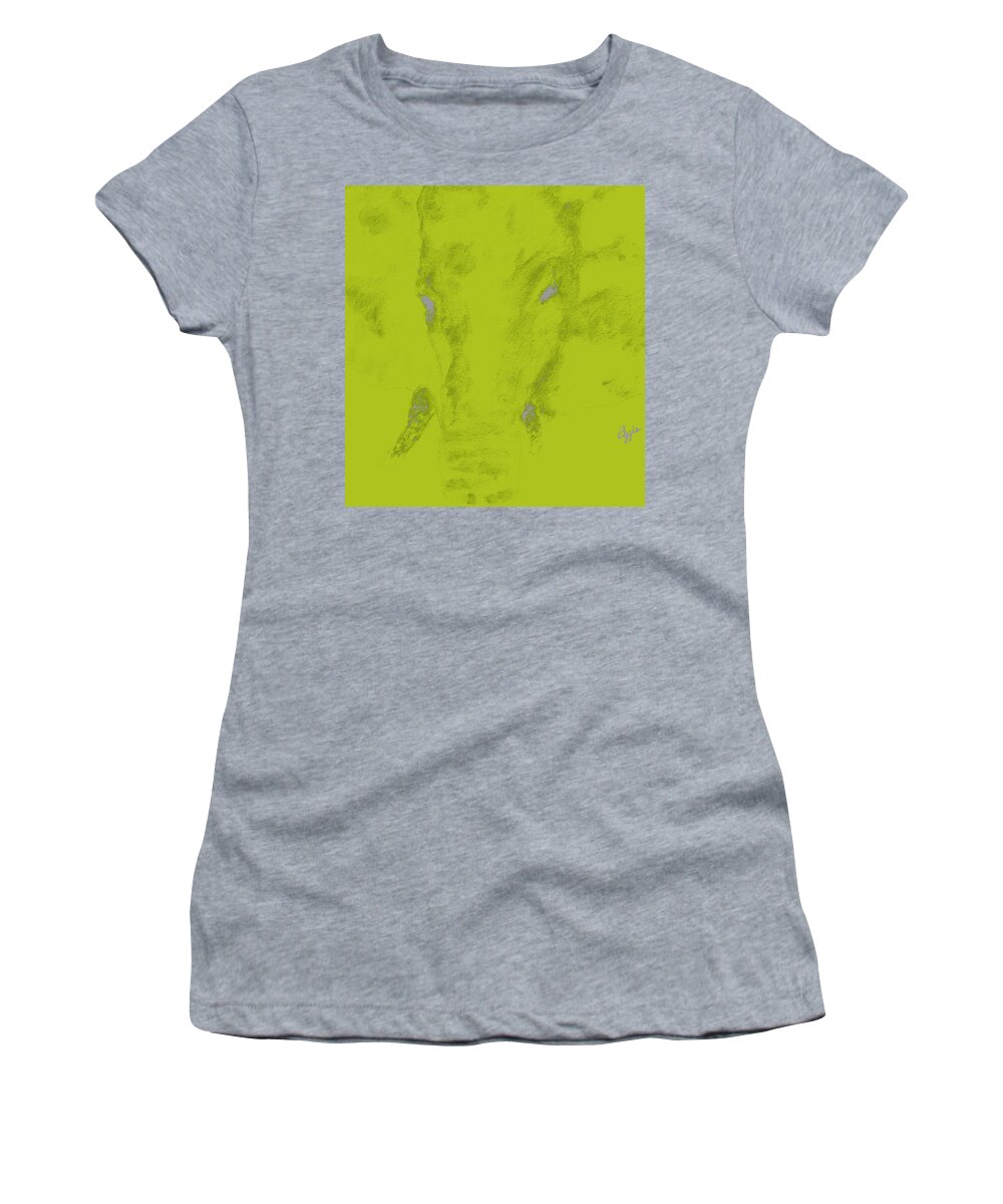 Elephant Women's T-Shirt featuring the painting Elephant Strong #10 by Stephanie Agliano