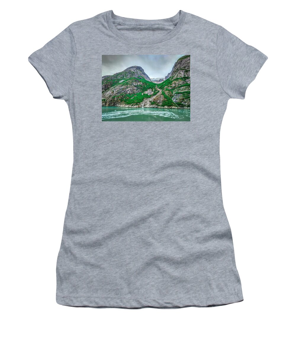 Mountain Women's T-Shirt featuring the photograph Inside Passage Mountain Views Around Ketchikan Alaska #5 by Alex Grichenko
