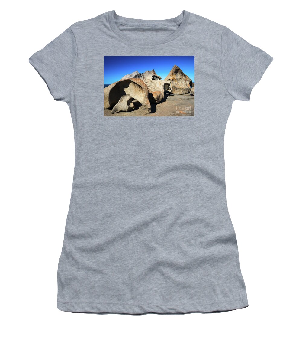 2017 Women's T-Shirt featuring the photograph Remarkable Rocks #5 by Andrew Michael