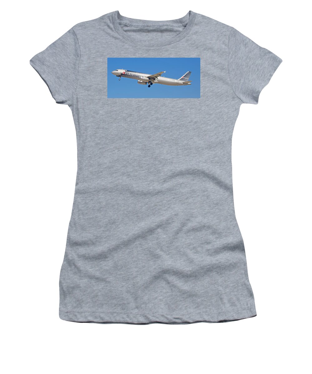 Spirit Women's T-Shirt featuring the photograph Spirit Airline #5 by Dart Humeston