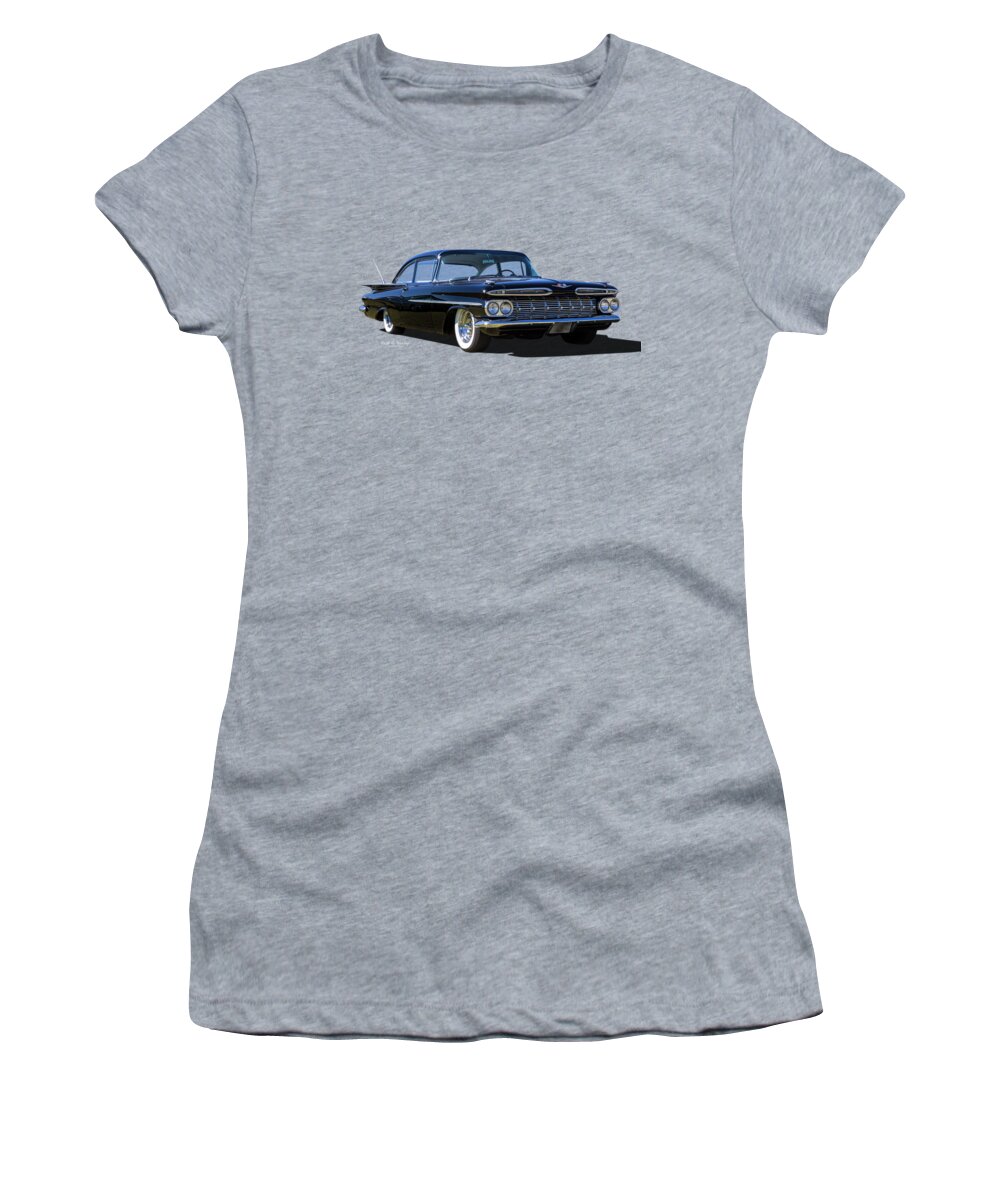 Car Women's T-Shirt featuring the photograph 59 Black by Keith Hawley