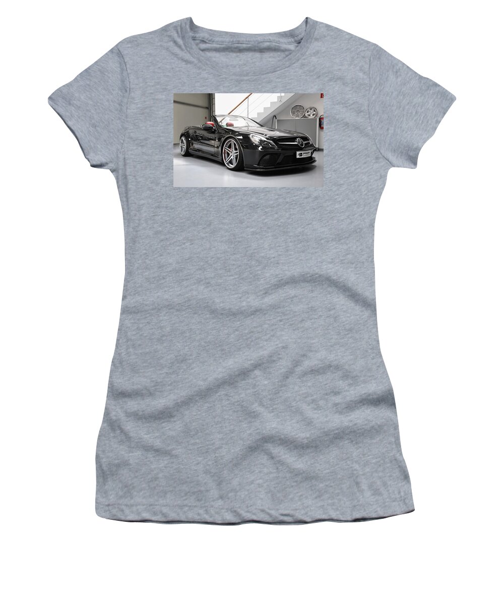Mercedes Women's T-Shirt featuring the photograph Mercedes #6 by Jackie Russo