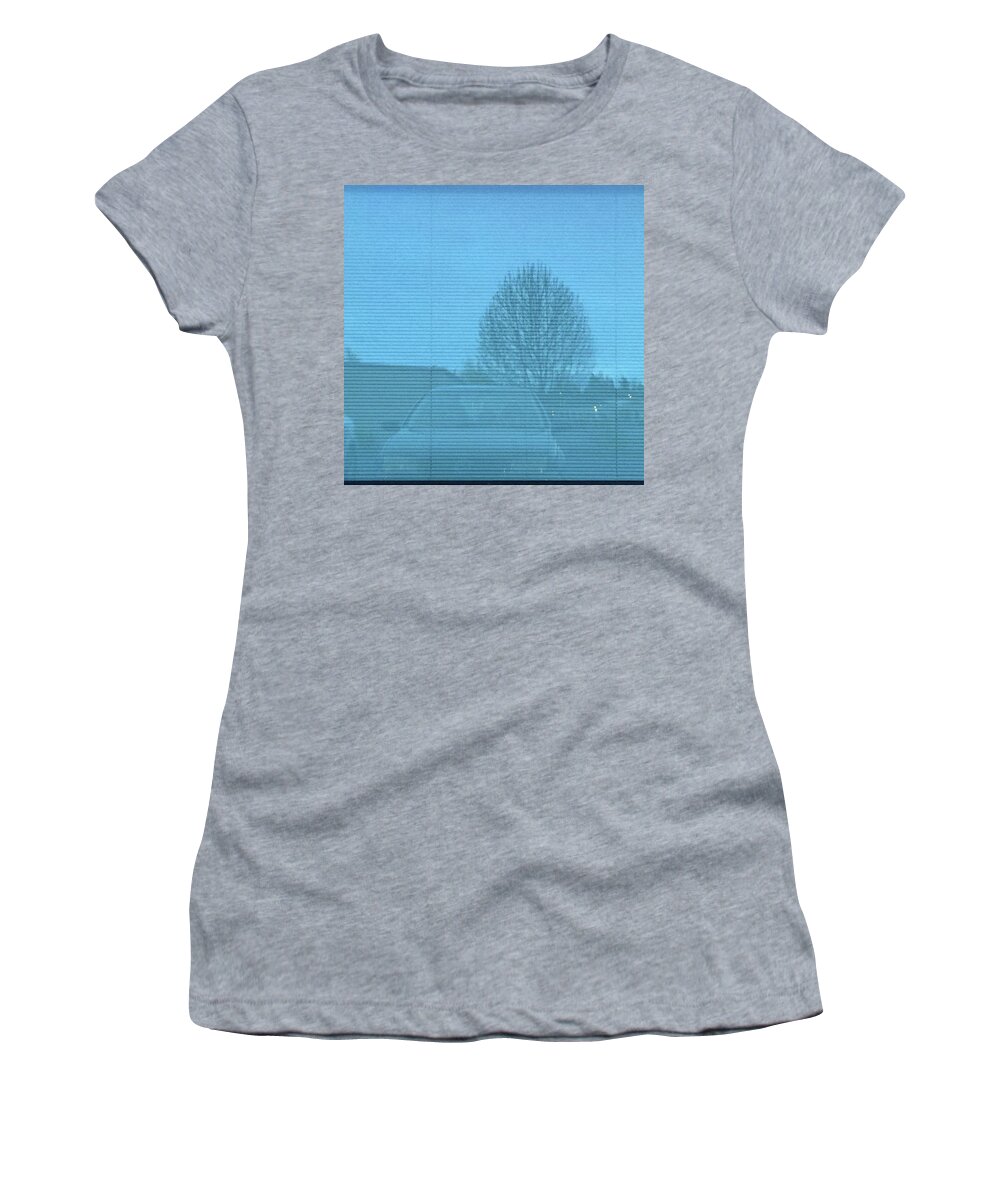 Blue Women's T-Shirt featuring the photograph 6:20 Am Before Our Workout. #dawn #620 by Ginger Oppenheimer