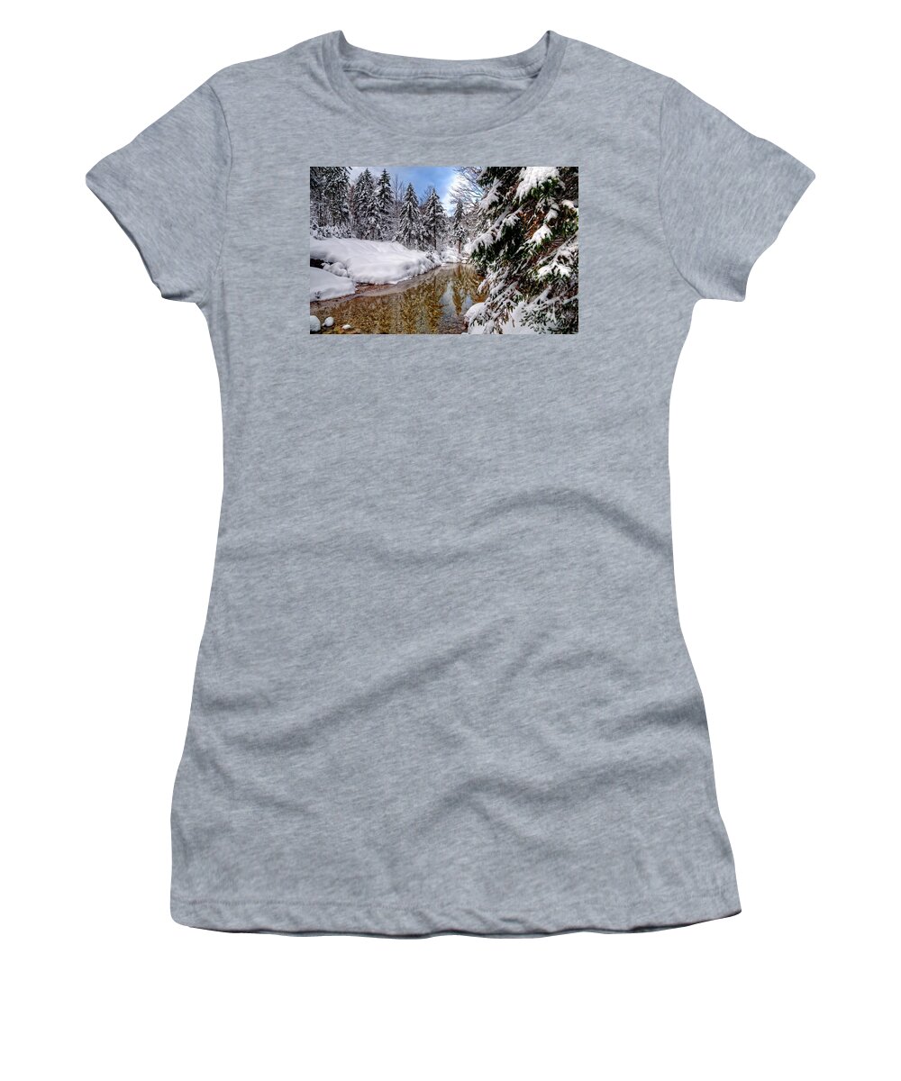 Winter Women's T-Shirt featuring the digital art Winter #63 by Super Lovely