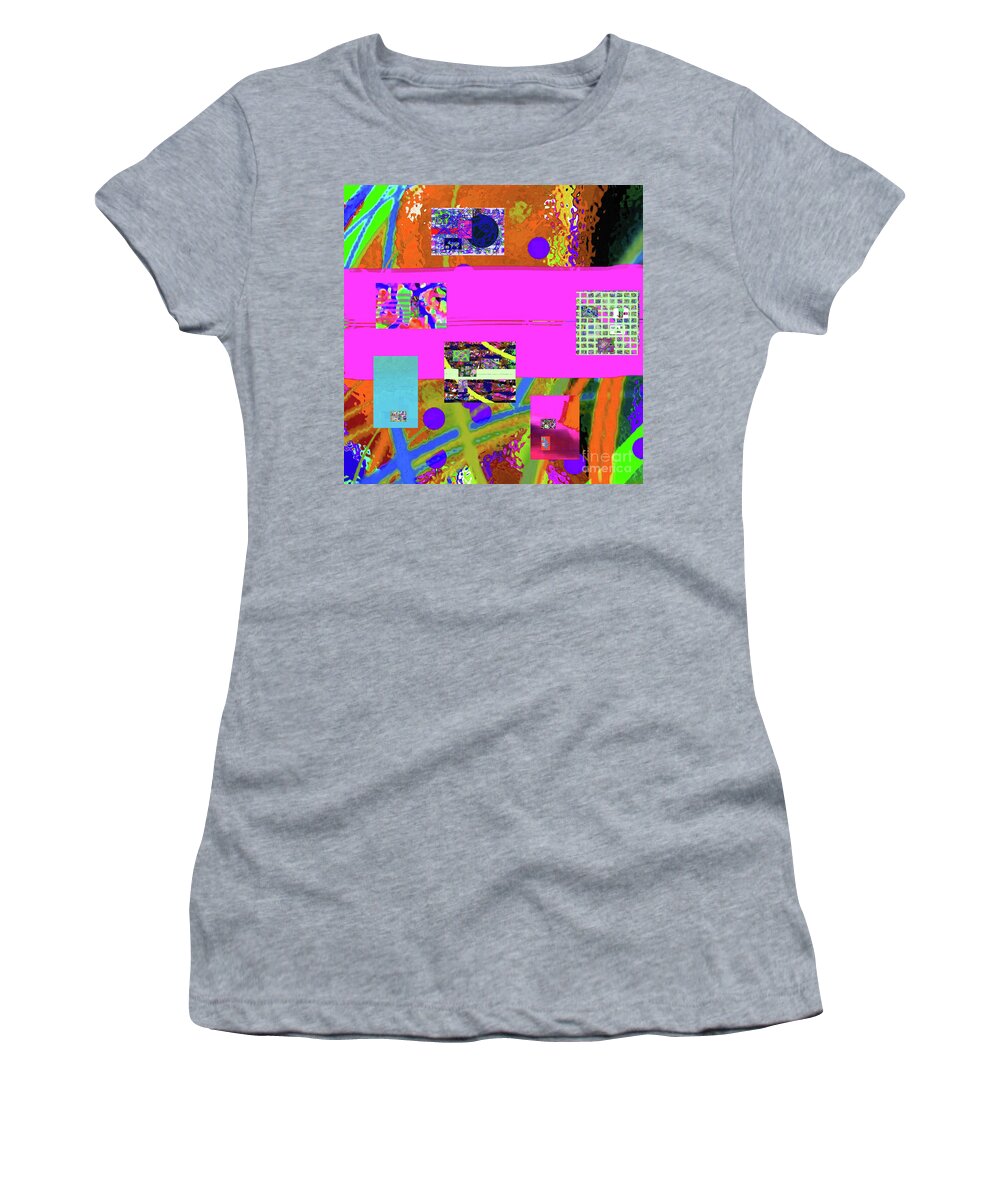 Walter Paul Bebirian Women's T-Shirt featuring the digital art 7-4-2015abcdefghijklmnopqrtuvwxyzabcdefghijklm by Walter Paul Bebirian