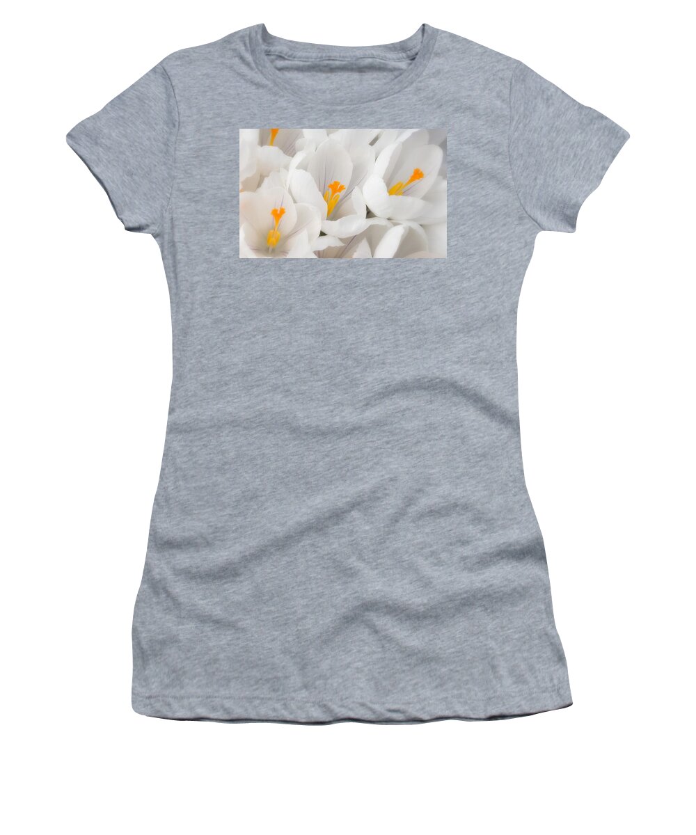 Crocus Women's T-Shirt featuring the digital art Crocus #7 by Super Lovely
