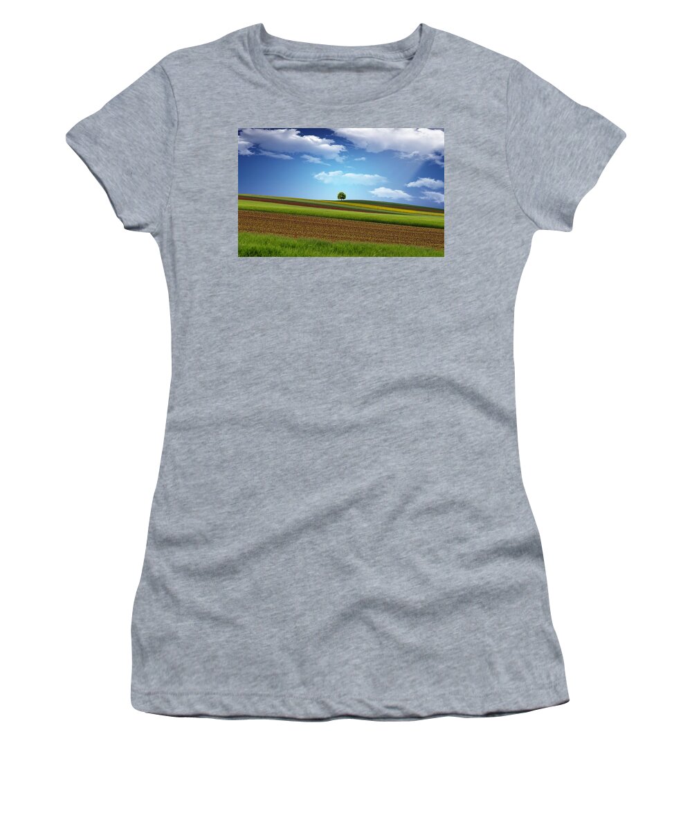 Field Women's T-Shirt featuring the photograph Field #7 by Jackie Russo