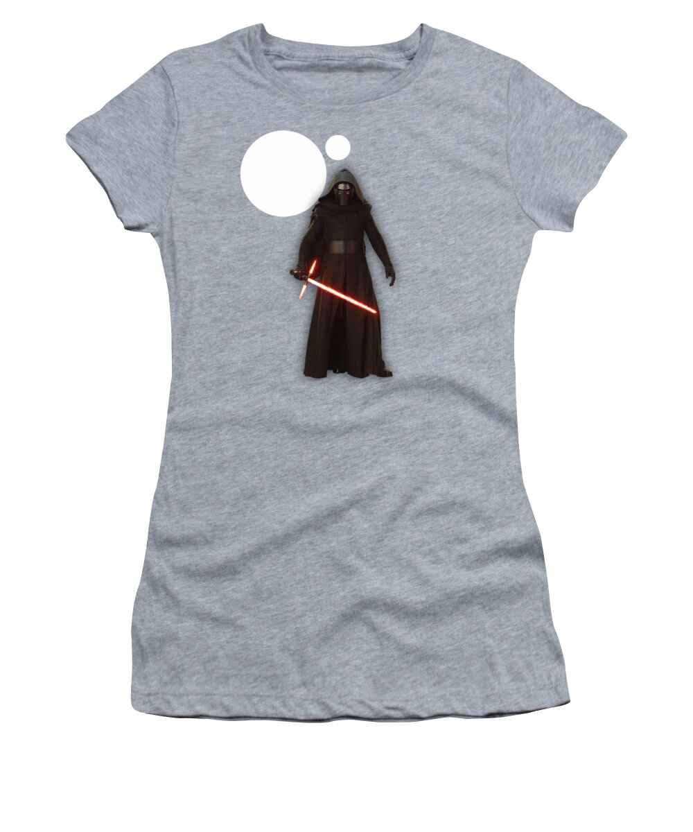Kylo Ren Women's T-Shirt featuring the mixed media Star Wars Kylo Ren Collection #7 by Marvin Blaine