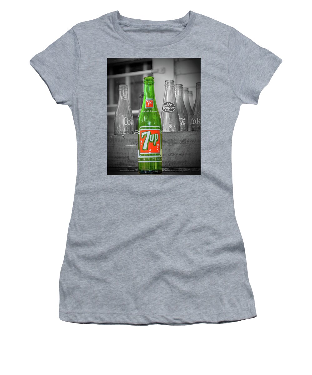 7 Up Women's T-Shirt featuring the photograph 7 Up by Dennis Dugan