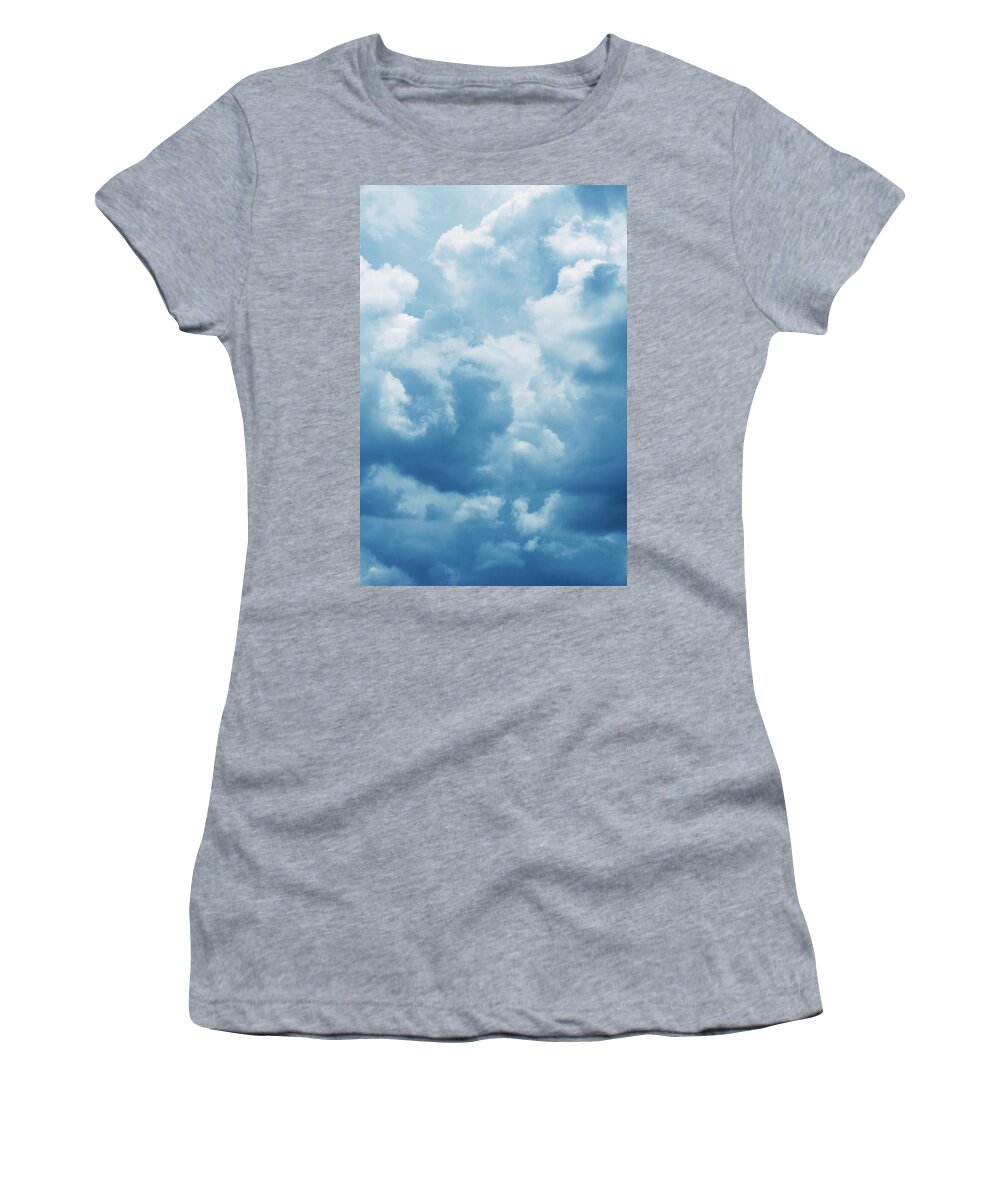 Cloud Women's T-Shirt featuring the photograph Clouds #77 by Les Cunliffe