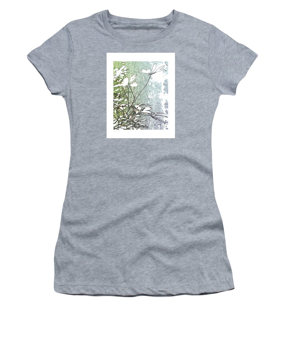 Plant On The Back Porch Women's T-Shirt featuring the photograph #88 #88 by Steve Godleski