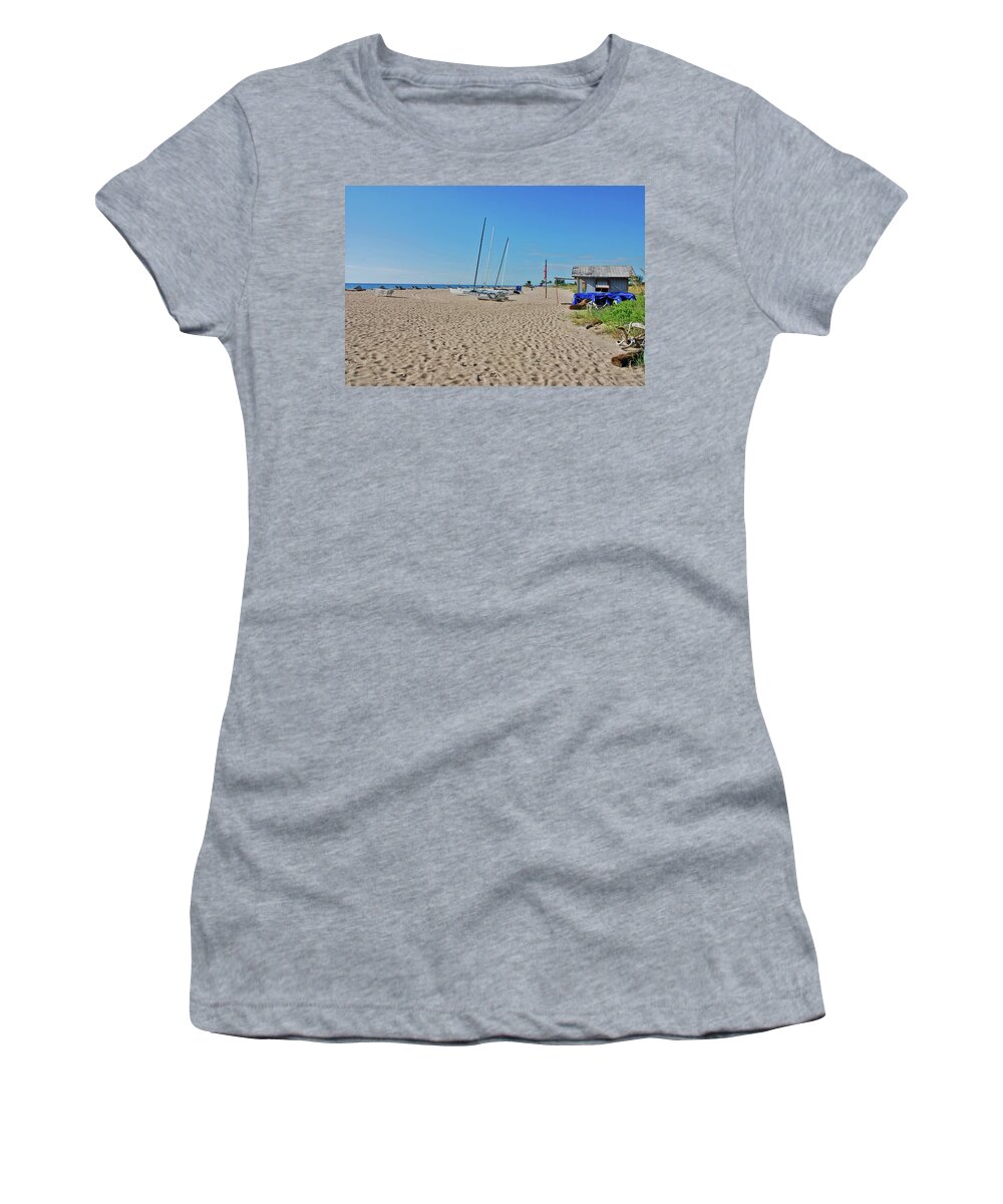 Beach Women's T-Shirt featuring the photograph 9- Beach Shack by Joseph Keane
