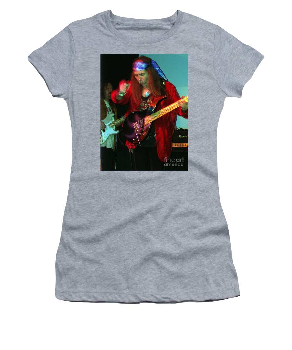 Uli Jon Roth Women's T-Shirt featuring the photograph Uli Jon Roth #9 by Daniel Larsen