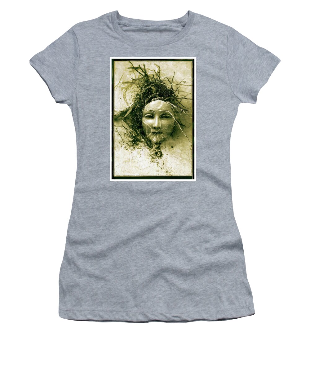 Primitive Art Women's T-Shirt featuring the photograph A Graft In Winter by David Chasey
