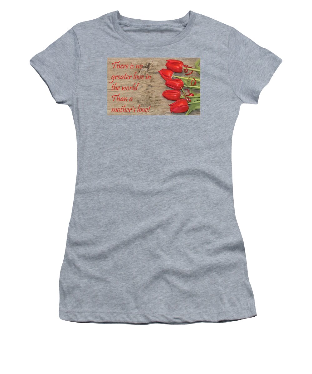 Love Women's T-Shirt featuring the photograph A Mother's Love by Sheila Brown