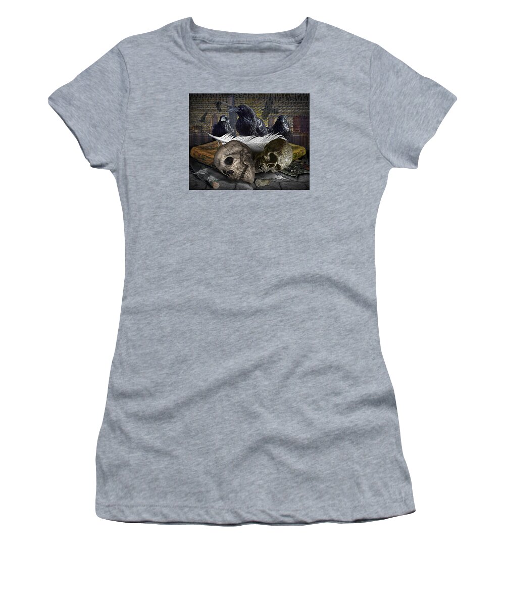 Black Women's T-Shirt featuring the photograph A Question of Epistemology by Randall Nyhof