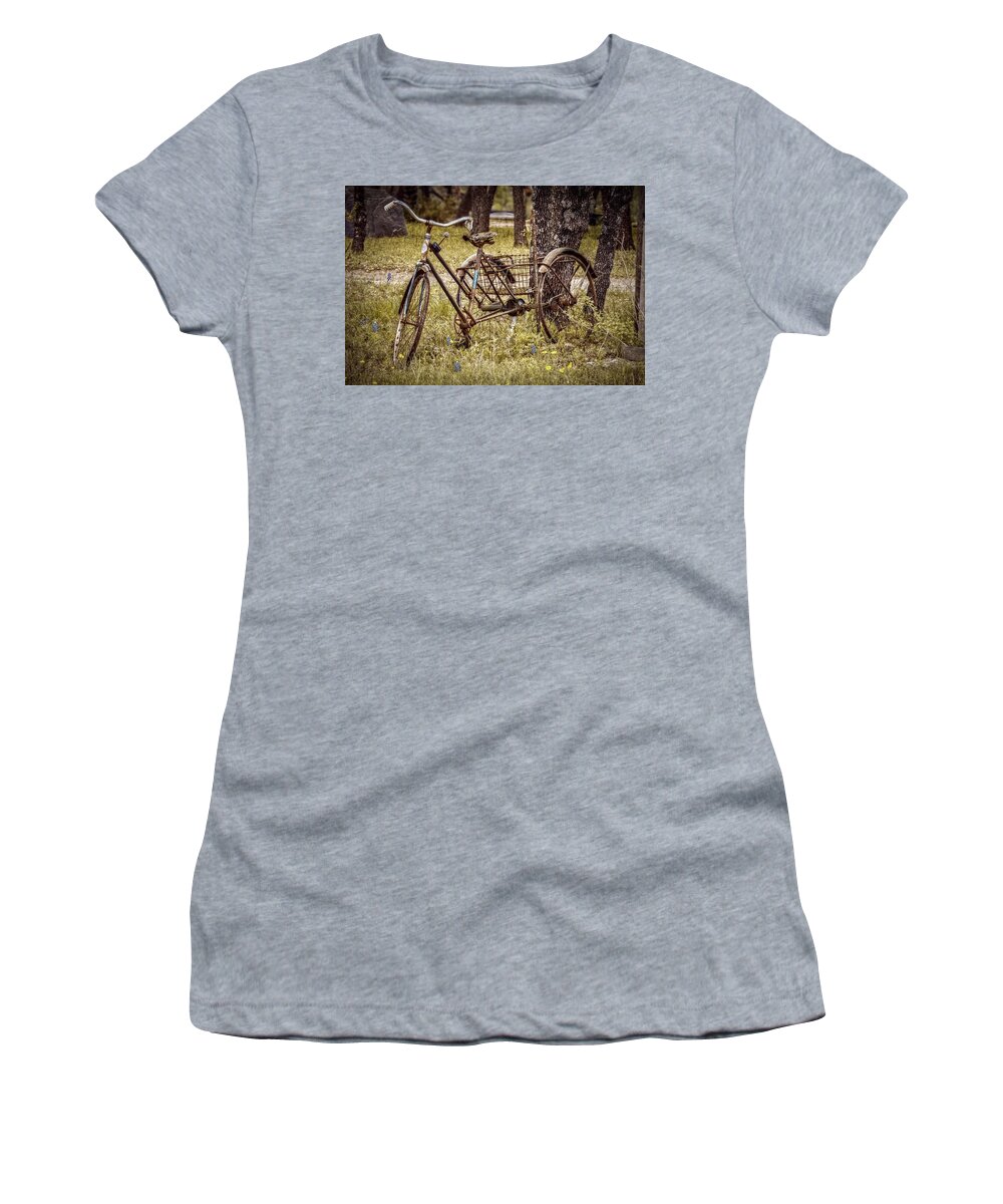 Rusty Women's T-Shirt featuring the photograph A Rusty Bucket by Linda Unger
