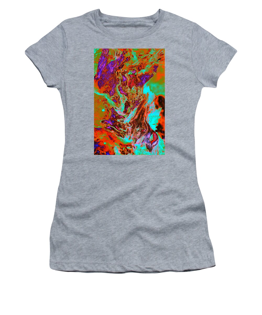 Weeds Women's T-Shirt featuring the photograph A Splash of Color in the Weeds by Richard Henne