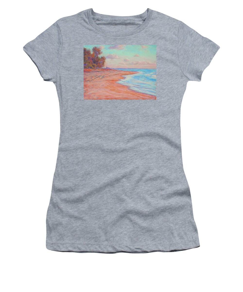 Water Women's T-Shirt featuring the painting A Summer Evening by Michael Camp